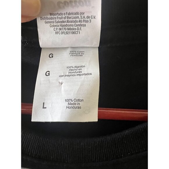 Wolf Native American Dream Catcher Wolves Men Black Graphic T-Shirt Large Cotton - Picture 6 of 6